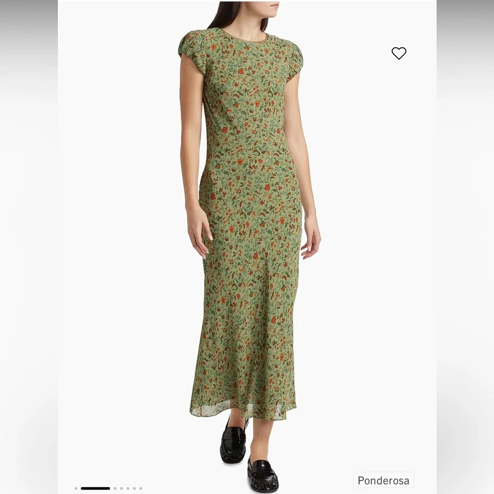 Reformation Leana Floral Georgette Midi-Dress - Picture 2 of 6